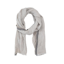 Load image into Gallery viewer, Foster Linen Scarf - Blue