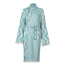 Load image into Gallery viewer, Adult Bathrobe - Turquoise