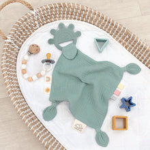Load image into Gallery viewer, Silicone Muslin Comfort Teether - Sage
