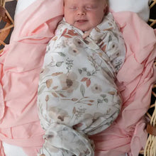Load image into Gallery viewer, Boho Floral Muslin Wrap/Swaddle