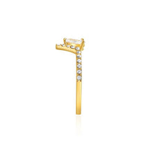 Load image into Gallery viewer, Vika Ring with Swarovski Crystals Gold Plated