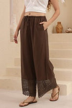 Load image into Gallery viewer, LACE HEM PANTS