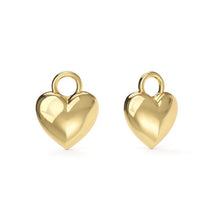 Load image into Gallery viewer, Minimal Puffed Heart Mix Charms Gold Plated