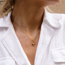 Load image into Gallery viewer, Minimal Puffed Heart Mix Charms Gold Plated
