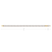 Load image into Gallery viewer, Victoria Regal Cubic Zirconia Tennis Bracelet Gold Plated