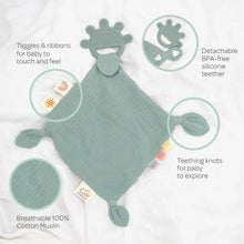 Load image into Gallery viewer, Silicone Muslin Comfort Teether - Sage