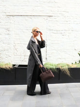 Load image into Gallery viewer, Clemence Medium Tote Bag in Brown