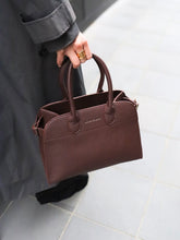 Load image into Gallery viewer, Clemence Medium Tote Bag in Brown