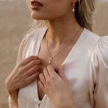 Load image into Gallery viewer, Droplet Carrier Necklace Gold Plated