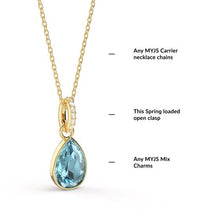 Load image into Gallery viewer, Eternity Mix Carrier Pendant Clasp Gold Plated - Clasp Only