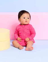 Load image into Gallery viewer, Seafolly Kids Terry Frill Sunsuit - Candy Pink
