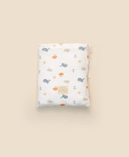 Load image into Gallery viewer, Organic Cotton Baby Swaddle Wrap - Sea