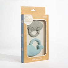 Load image into Gallery viewer, 2pk Silicone Teether - Whale &amp; Cloud