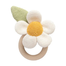 Load image into Gallery viewer, Daisy Teething Ring Rattle - Whimsical Wonderland