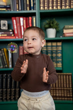 Load image into Gallery viewer, ON REPEAT RIB TURTLENECK - CHOCOLATE