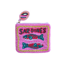 Load image into Gallery viewer, Beaded Sardines Purse