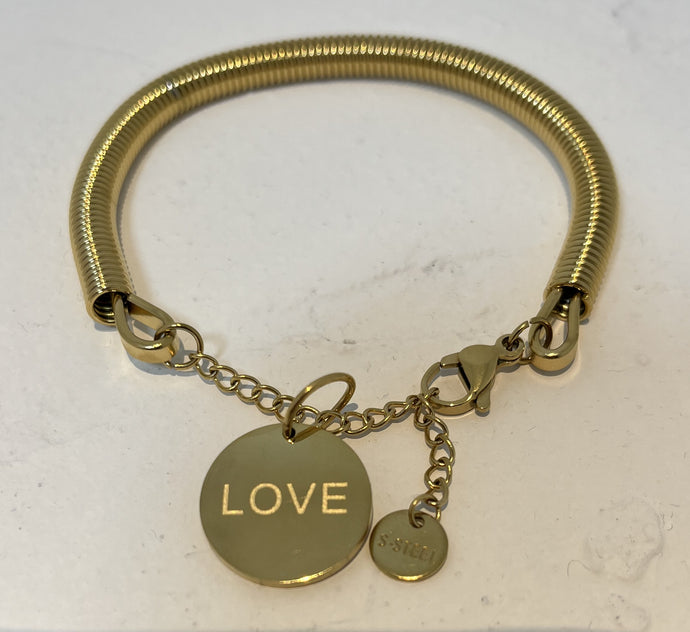 Stainless Steel Gold Plated Bracelet