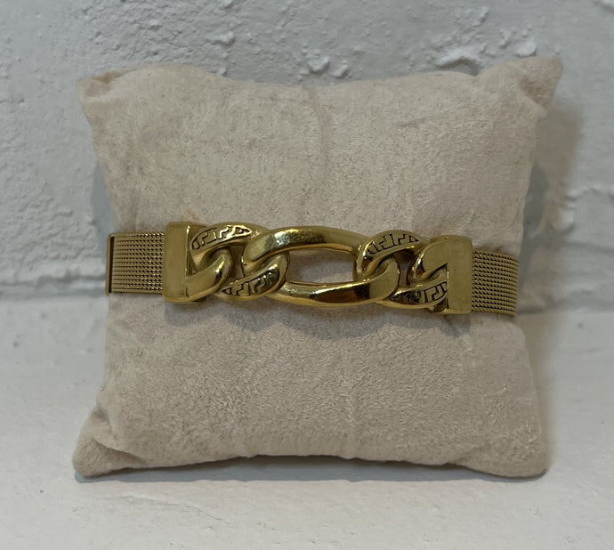 Stainless Steel Gold Plated Bangle