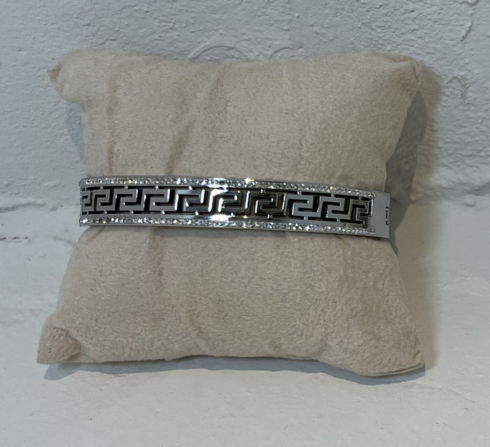 Stainless Steel Silver Plated Bangle