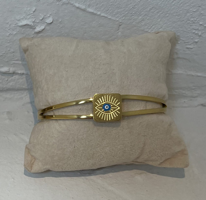 Stainless Steel Gold Plated Bangle