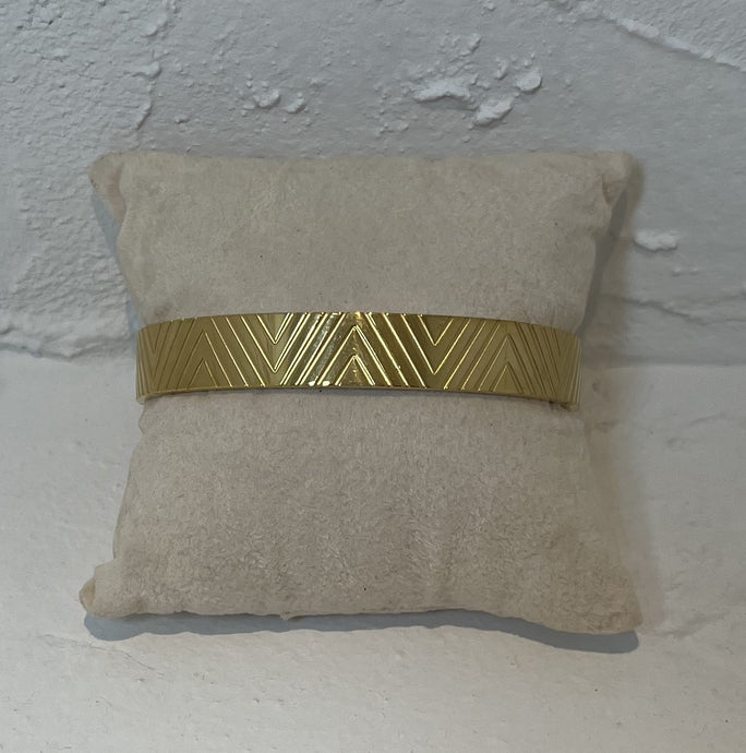 Stainless Steel Gold Plated Bangle
