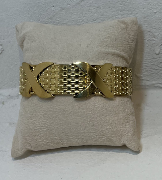 Stainless Steel Gold Plated Bangle