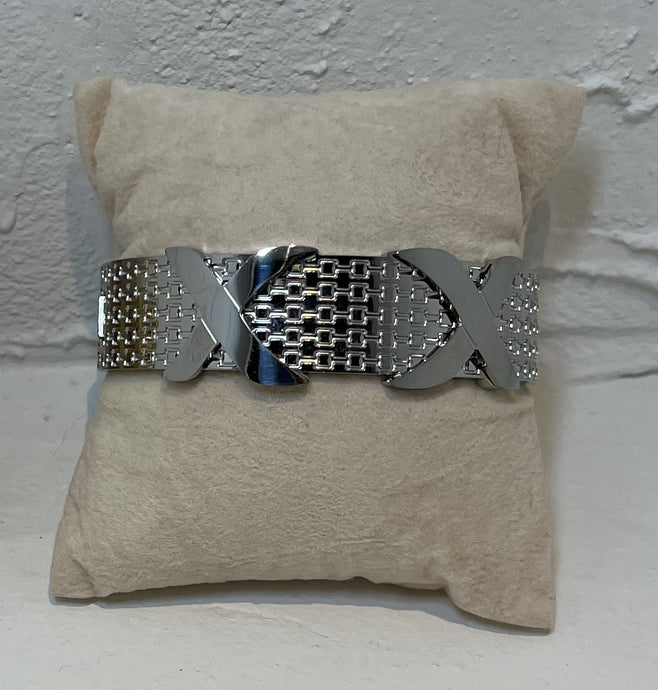 Stainless Steel Silver Plated Bangle