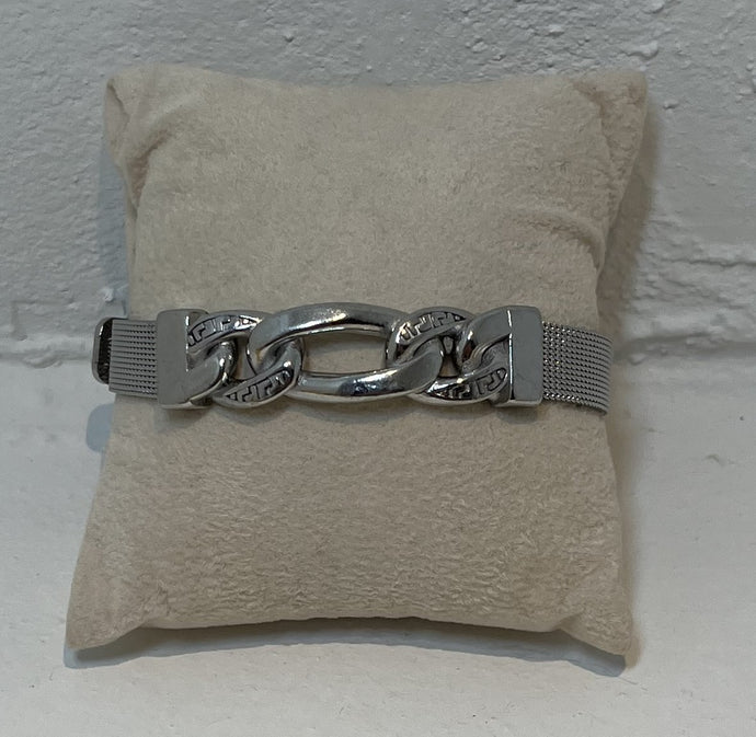 Stainless Steel Silver Plated Bangle