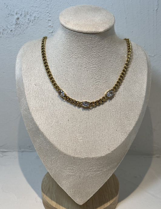 Stainless Steel Gold Plated Necklace