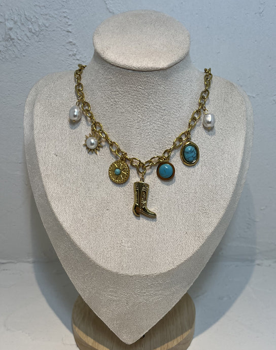 Stainless Steel Gold Plated Necklace