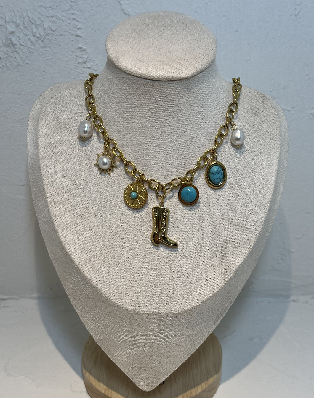 Stainless Steel Gold Plated Necklace