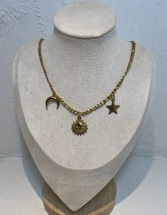 Stainless Steel Gold Plated Necklace