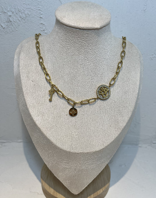 Stainless Steel Gold Plated Necklace