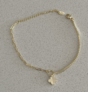 14K Gold Plated Brass Bracelet