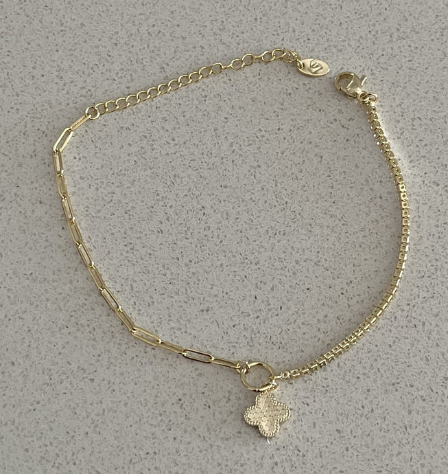 14K Gold Plated Brass Bracelet