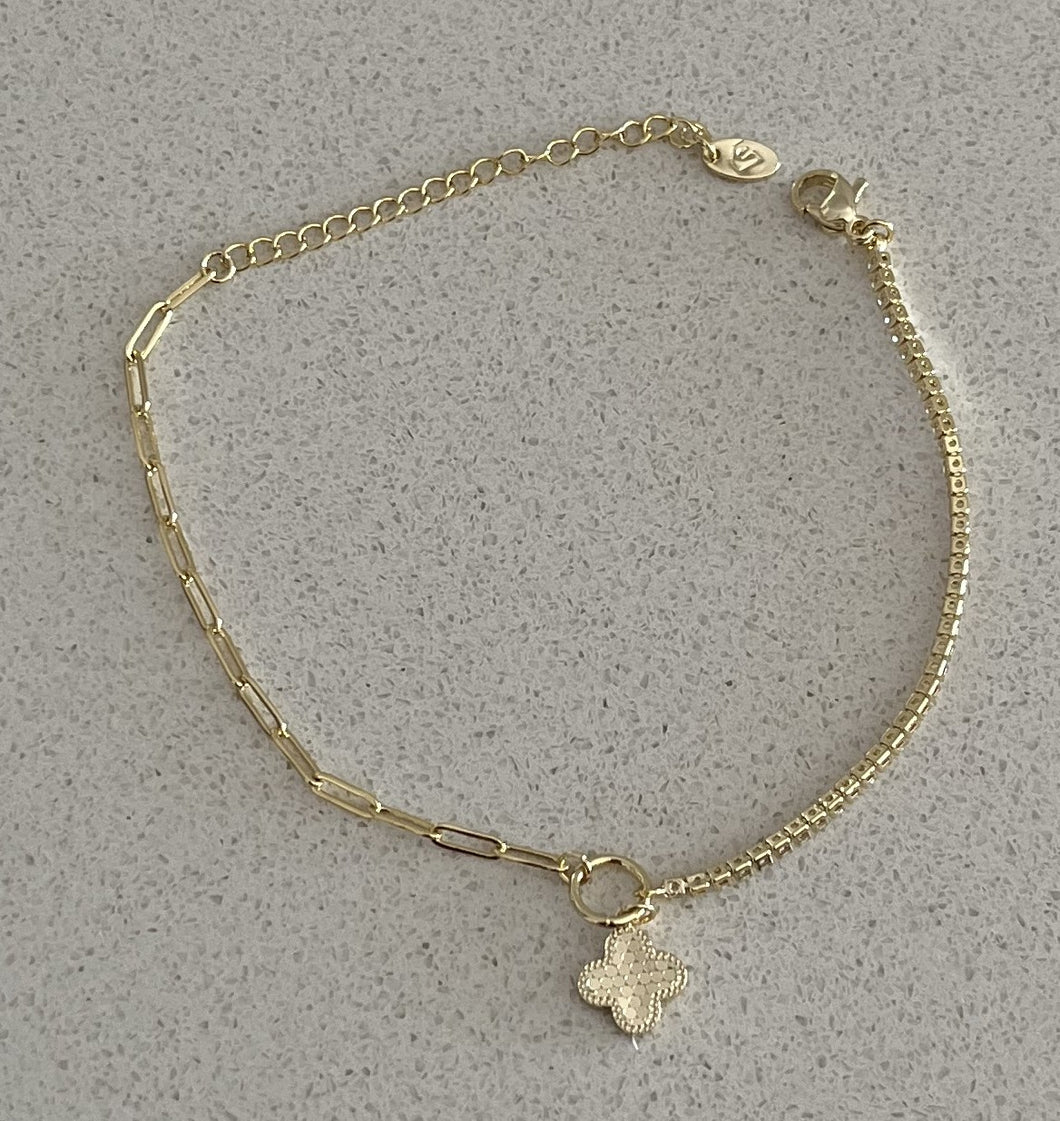 14K Gold Plated Brass Bracelet