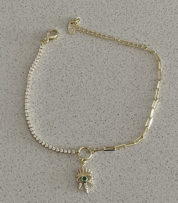 14K Gold Plated Brass Bracelet
