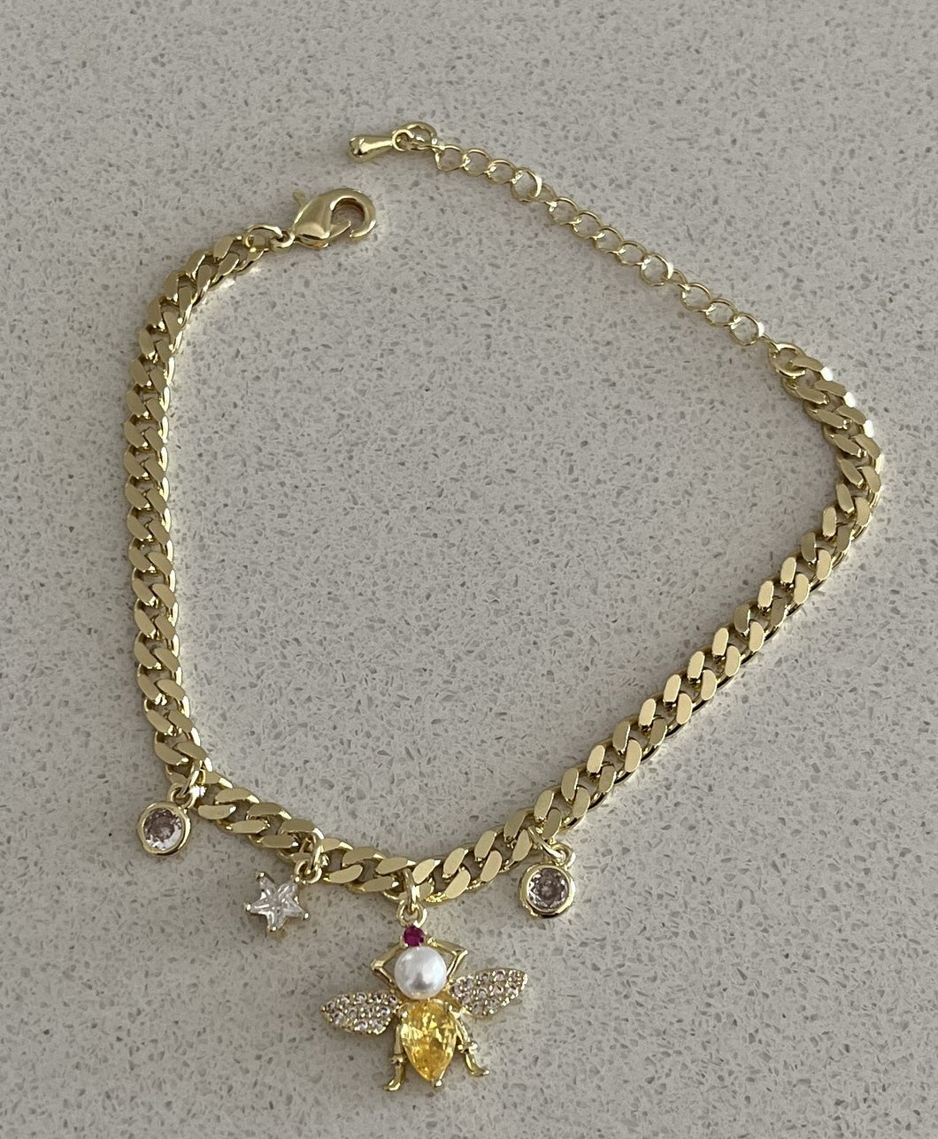 14K Gold Plated Brass Bracelet
