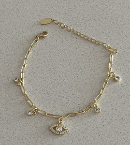 14K Gold Plated Brass Bracelet