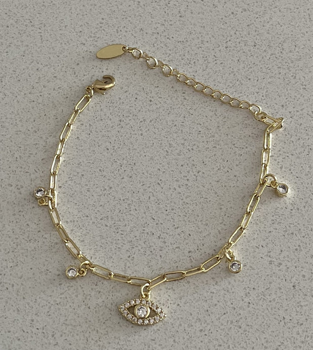 14K Gold Plated Brass Bracelet