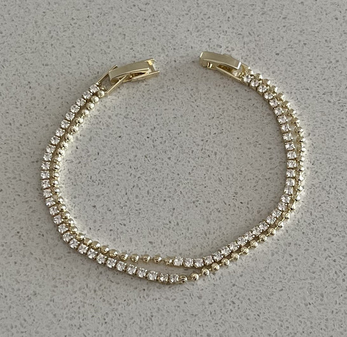 14K Gold Plated Brass Bracelet