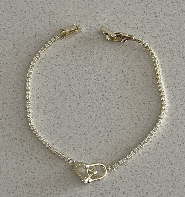 14K Gold Plated Brass Bracelet