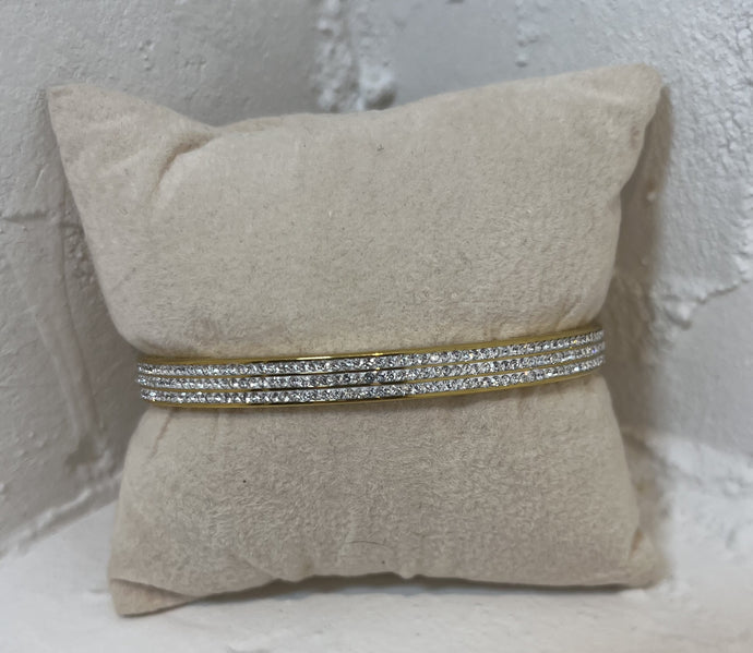 Stainless Steel Gold Plated Bangle