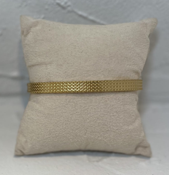 Stainless Steel Gold Plated Bangle