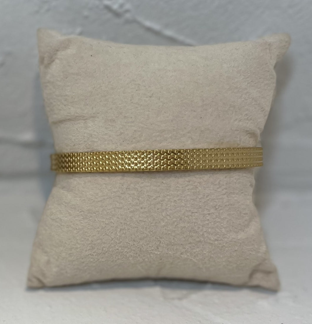 Stainless Steel Gold Plated Bangle