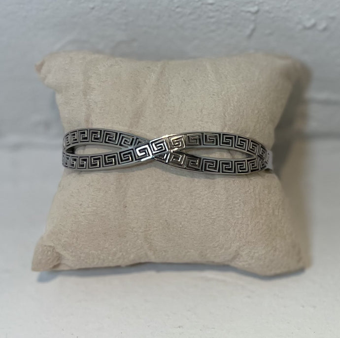 Stainless Steel Silver Plated Bangle