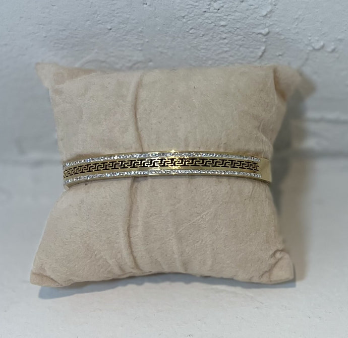 Stainless Steel Gold Plated Bangle