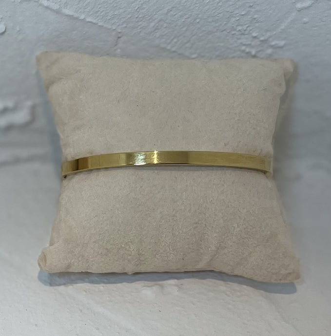 Stainless Steel Gold Plated Bangle