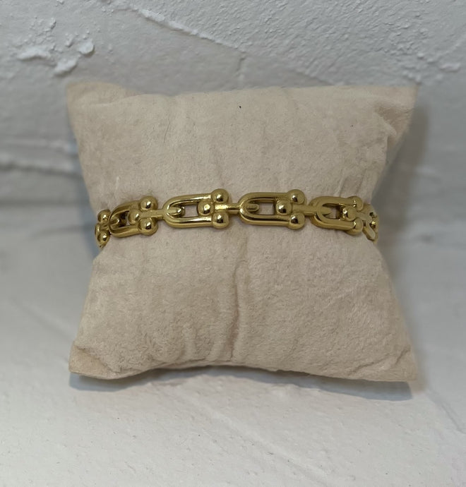 Stainless Steel Gold Plated Bangle