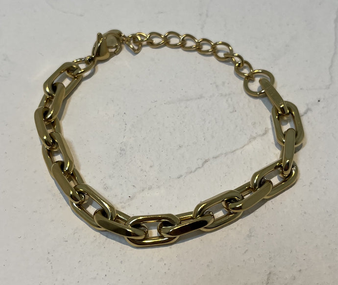 Stainless Steel Gold Plated Bracelet